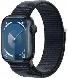 Смарт-часы Apple Watch Series 9 GPS 41mm Midnight Aluminium Case with Midnight Sport Loop (MR8Y3QP/A)
