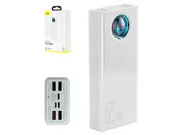 Зовнішній акумулятор Baseus Amblight Digital Display 65W 30000 mAh білий PPLG-A02 - мініатюра 6