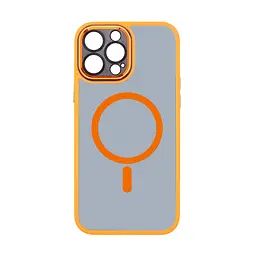 Чехол для Apple iPhone 13 Pro Max, Unit MagSafe SE, оранжевый, с защитой камеры, магсейф, противоударный, магнитный, панель-накладка с MagSafe, с поддержкой беспроводной зарядки, TPU+PC, защита всего корпуса, ударопрочный, ArmorStandart (ARM75378)
