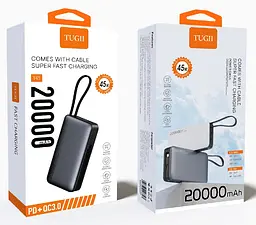Зовнішній акумулятор WUW Y45 （PD22.5W quick charge) 20000mAh Black (Y45) - мініатюра 2