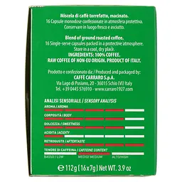 Кава в капсулах Carraro Lavazza A Modo Mio Crema Espresso, 16 капсул - мініатюра 3