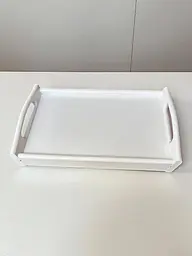 Складаний кавовий столик для сніданку в ліжко білий 42×28×17 см №5 - мініатюра 5
