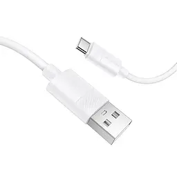 Кабель BOROFONE BX123 Leya silicone charging data cable Type-C Білий - мініатюра 3