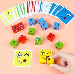 Настільна інтерактивна гра Ummi Face Change Rubik's Cube White - мініатюра 2