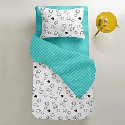 Набір простирадл полуторне Cosas MINT DOTS 155х240 см (SetSheet_DropMint_White_155х240) - мініатюра 5