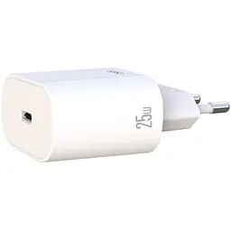 Зарядний пристрій XO L91 25W TYPE-C fast charger + Lightning cable White - мініатюра 2