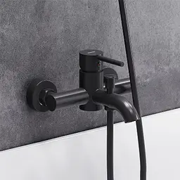Змішувач для ванни Damixa Scandinavian Pure black 361000300 - мініатюра 4