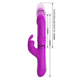 Вібратор - Pretty Love Reese Vibrator Purple - мініатюра 6