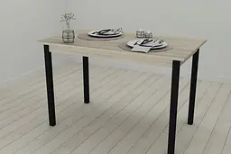 Кухонний стіл Ferrum-decor Маріо 75x120x80 Чорний ДСП Сонома 16мм (FRD-106336) - мініатюра 5