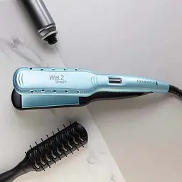 Випрямляч для волосся Remington S7350 Wet2Straight блакитний (45662560100) - мініатюра 3