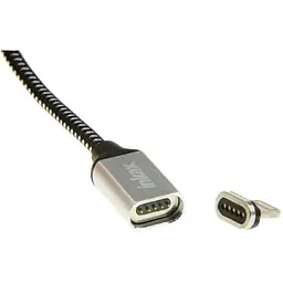 Кабель Inkax CK-50 magnetic Lightning cable 1m Black - мініатюра 3
