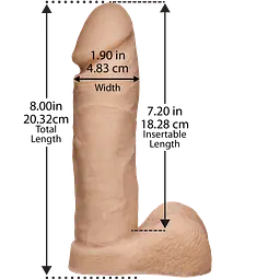 Фалоімітатор Doc Johnson Platinum TRUSKYN The Tru Ride 8 Inch - мініатюра 2