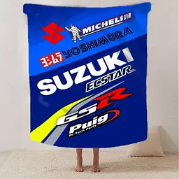 Плед плюшевий на подарунок 3D Suzuki 160х200 см - мініатюра 2