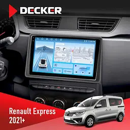 Штатна магнітола Renault Express 2021+ Decker D9-010 6x128, DSP, 4G, 2K Decker (НФ-00007583)