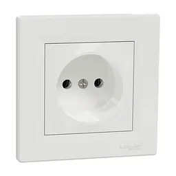 Розетка Schneider Electric ASFORA без заземлення біла (EPH3000121) - мініатюра 2