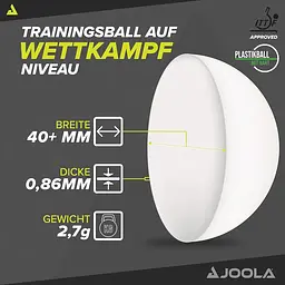 М'ячі для настільного тенісу Joola Magic ABS 40+ White 72 шт. (44216) - мініатюра 4