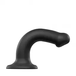 Фалоімітатор Strap-On-Me Bendable Double Density M 18 см чорний - мініатюра 4