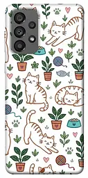 TPU чохол Demsky Cats pattern для Samsung Galaxy A73 5G