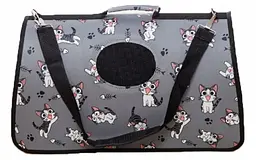 Сумка-перенесення для тварин Nobrand Petstory S1645296 40х28х20см Сірий - мініатюра 1