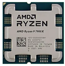Процесор AMD Ryzen 9 7900X (100-000000589) (Socket AM5, 24T, 5.6 ГГц, Tray) Б/в