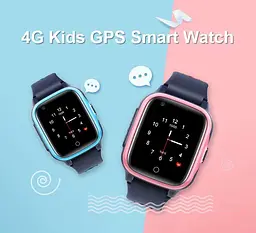 Дитячий розумний смарт годинник Lemfo K07 для дітей з 4G LTE, SIM картою, відеодзвінками, GPS / Wi-Fi / LBS, прослуховуванням, геозоною та кнопкою SOS Синій - мініатюра 2