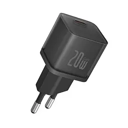 Мережевий зарядний пристрій Baseus GaN5S Fast Charger 1C 20W EU чорний P10162503113-00 - мініатюра 3