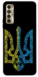 TPU чохол Demsky Жовтоблакитний герб для TECNO Camon 17P