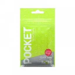Кишеньковий міні-мастурбатор Tenga Pocket Click Ball, 7.5х5.5 см (зелений)