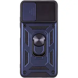 Ударостійкий чохол Camshield Serge Ring Xiaomi 11T / 11T Pro Синій, TPU+PC, Шторка на камеру - мініатюра 3