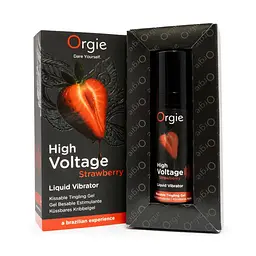 Рідкий вібратор Orgie High Voltage Strawberry, 15 мл - мініатюра 2