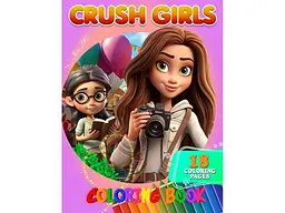 Розфарбовка Джамбі А4 18 кол малюнків. Crush Girls