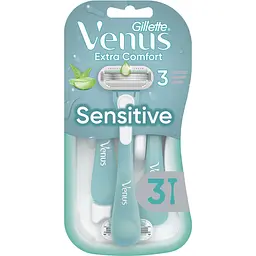Одноразові станки для гоління (бритви) жіночі Venus Smooth Sensitive 3 шт.