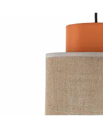 Підвісний світильник, люстра Tk Lighting 3255 Duo Juta E27 1x15W IP20 Бежевий - мініатюра 3