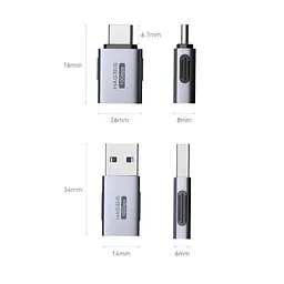 Перехідник Hagibis USB-C Adapter (TUA02) [160398] - мініатюра 8