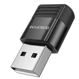 Адаптер перехідник Borofone BV18 USB to Type-C F чорний - мініатюра 7