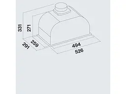 Витяжка вбудована Falmec GRUPPO INCASSO PLUS 50 BLACK (800) (CGIW50.E26P2EUN490F) - мініатюра 3