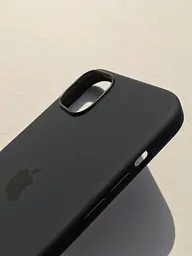 Оригінальний силіконовий чохол для iPhone 15 Plus Apple Silicone Case with MagSafe Midnight Black MT103ZM/A - мініатюра 6