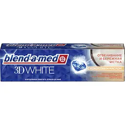 Зубна паста Blend-a-med 3D White Дбайливе чищення з кокосовим маслом 100 мл - мініатюра 4