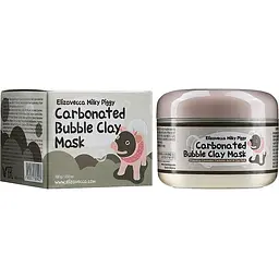 Маска для обличчя глиняно-бульбашкова 100 мл Elizavecca Face Care Milky Piggy Carbonated Bubble Clay Mask - мініатюра 2