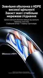 Мережевий кабель Ethernet UGREEN NW122 2 м патч-корд RJ45 штекер на обох кінцях Cat 6A до 10 Гбіт/с неекранований U/UTP діаметр кабелю 2,8 мм жили з чистої міді чорний (70334) - мініатюра 14