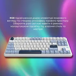 Клавіатура Ajazz AK870 V2 Flying Fish Switch White/Blue (AK870-V2-FF-BWB) [161036] - мініатюра 12