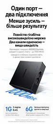 Мережевий Ethernet-розгалужувач UGREEN NW301 LAN-спліттер 1 вхід RJ45 і 2 виходи RJ45 для одночасного підключення двох пристроїв Гігабітні порти з автоадаптацією 10/100/1000 Мбіт/с Потребує зовнішнього живлення 5 В через USB-C і не підтримує PoE Підключення без налаштування LED-індикатори живлення та стану з’єднання Кабель живлення від USB-A до USB-C 0,5 м у комплекті Темно-сірий (95646) - мініатюра 8