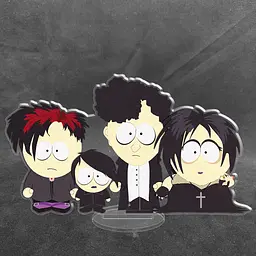 Акрилова колекційна фігурка Південний Парк South Park Діти Готи 15 см