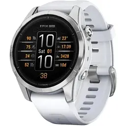 Смарт-годинник Garmin Epix Pro Gen 2 42 mm Silver w. Whitestone Band (010-02802-00/01)