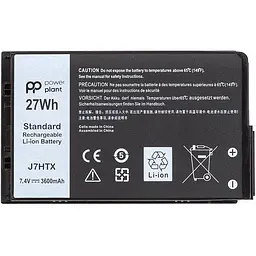 Акумулятор PowerPlant для ноутбуків DELL Latitude 12 7202 (J7HTX) 7.4V 3600mAh