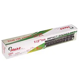 Набір торцевих головок Hans ударні 1/2 DR 9 предметів (84609М) - мініатюра 3