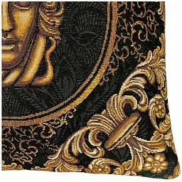 Наволочка Прованс Arte di lusso-1, 45х45 см чорна із золотим (25633) - мініатюра 2
