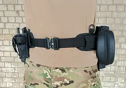 Розвантажувальний тактичний пояс РПС із кріпленням MOLLE чорний (варбелт, warbelt) - мініатюра 6