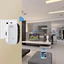 Підсилювач WiFi сигналу 2,4G до 300 Мбіт/с бездротовий Вайфай репітер роутер в розетку UKC - мініатюра 5
