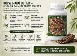 Белая ива экстракт 400 мг, 60 капсул — при скованности после тренировок и физической работы для комфорта суставов и мышц, BEKANDZE - миниатюра 3